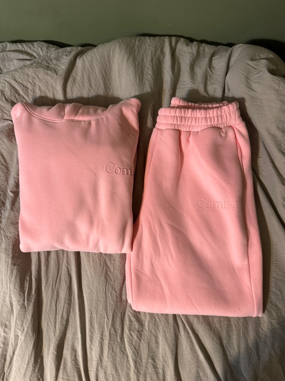 Comfrt Petal Pink Sweat Set